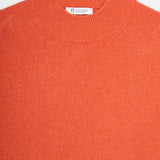 Maglia Collo Alto Uomo Cashmere Rigenerato Clemente Arancio