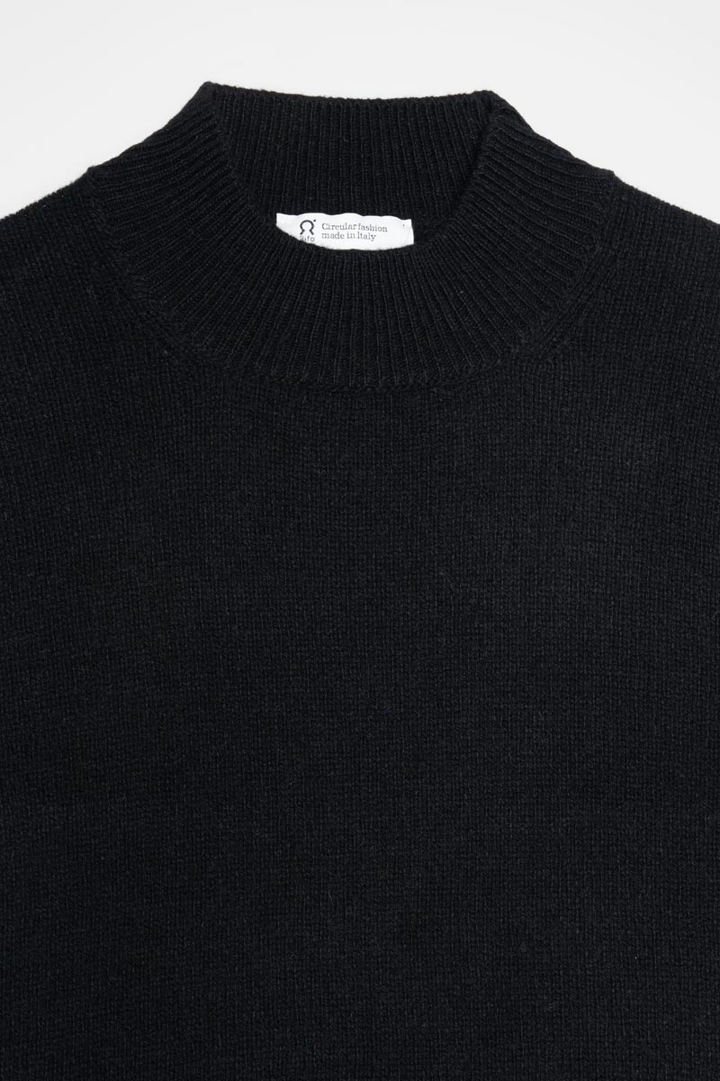 Nero Ardesia | Maglia Uomo Cashmere Rigenerato Clemente