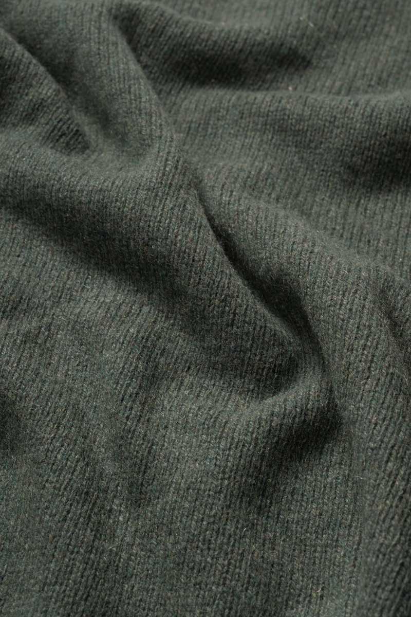 Maglia Collo Alto Uomo Cashmere Rigenerato Clemente Verde