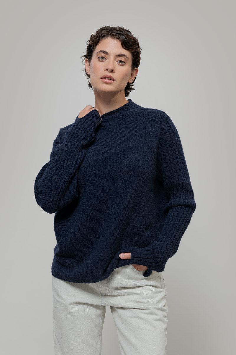 Maglia Lupetto Donna Cashmere Rigenerato Loretta - Rifò Lab Moda circolare made in Italy