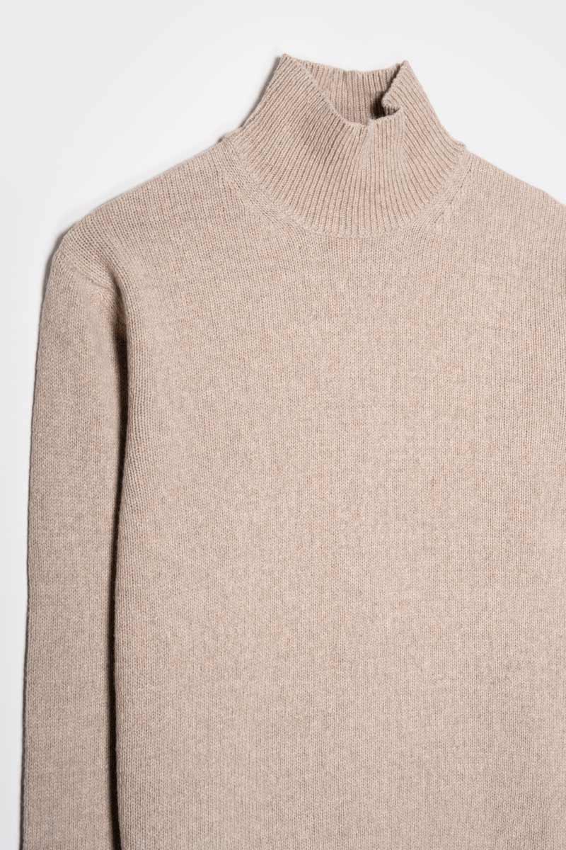 Maglia Donna Cashmere Rigenerato Ada Beige Sabbia