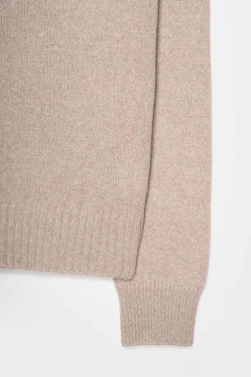 Maglia Donna Cashmere Rigenerato Ada Beige Sabbia