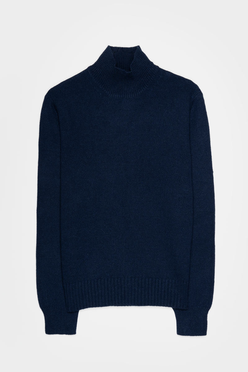 Blu Mora | Maglia collo alto cashmere rigenerato