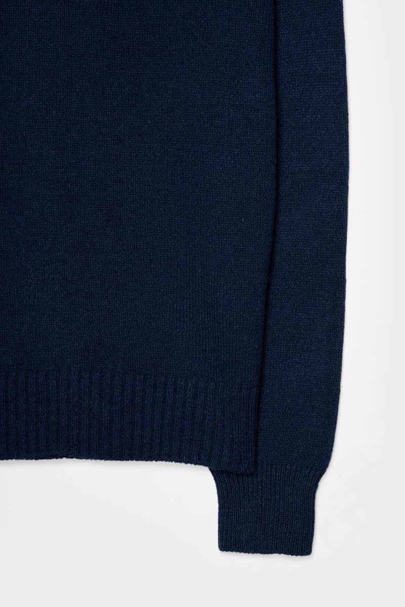 Blu Mora | Maglia collo alto cashmere rigenerato