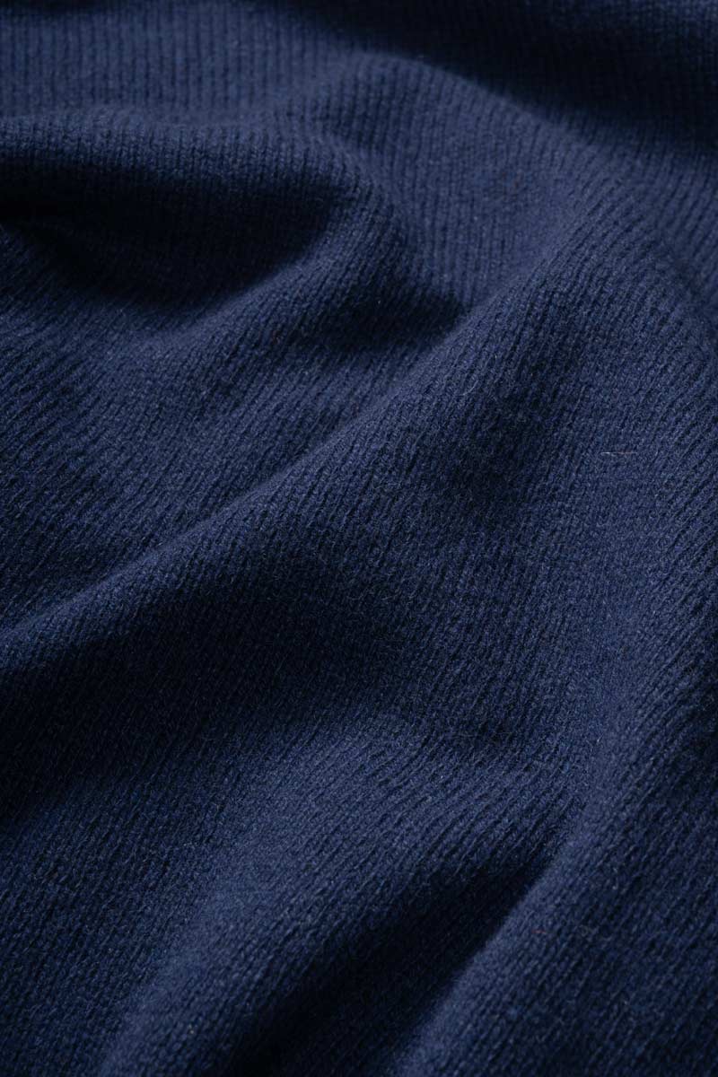 Blu Mora | Maglia collo alto cashmere rigenerato