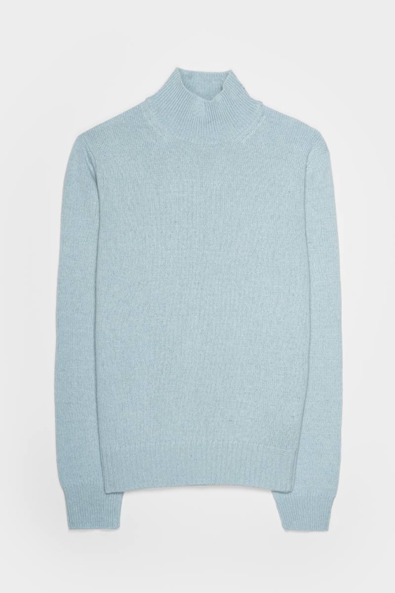 Maglia Donna Cashmere Rigenerato Ada Azzurro