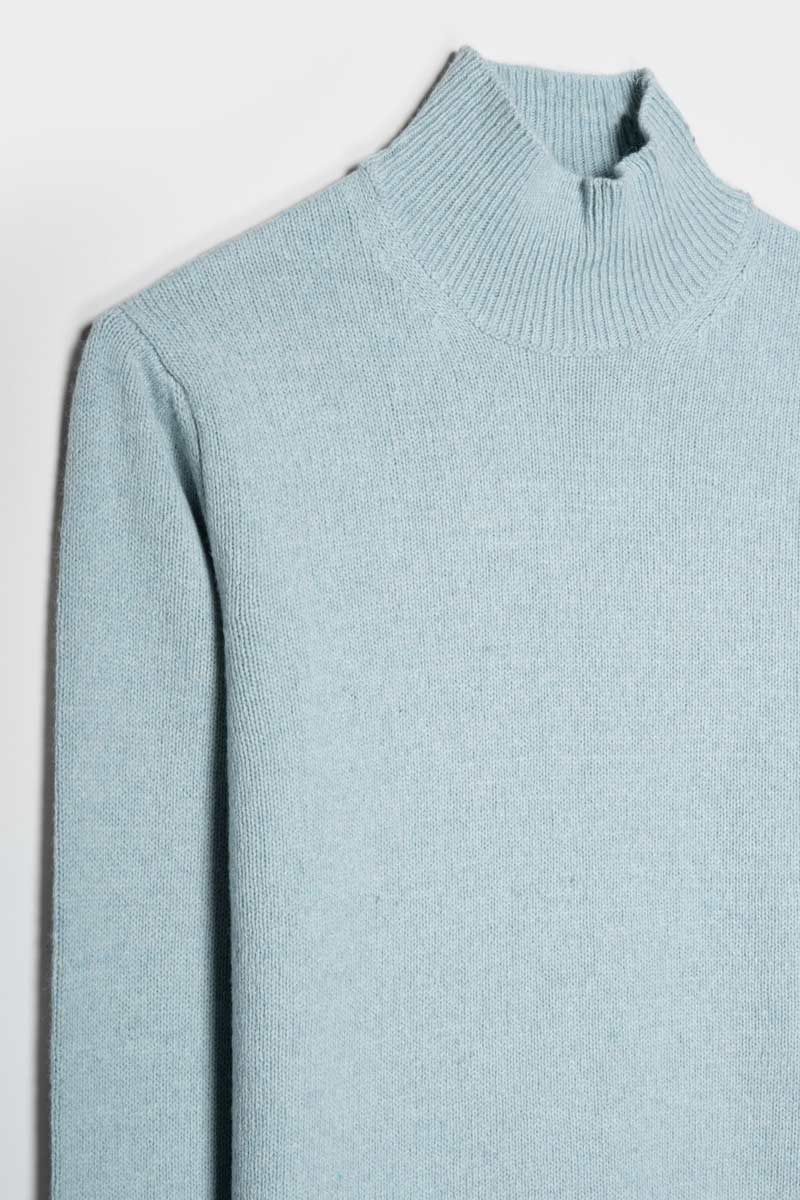 Maglia Donna Cashmere Rigenerato Ada Azzurro