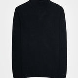 Nero Ardesia | Maglia collo alto cashmere rigenerato