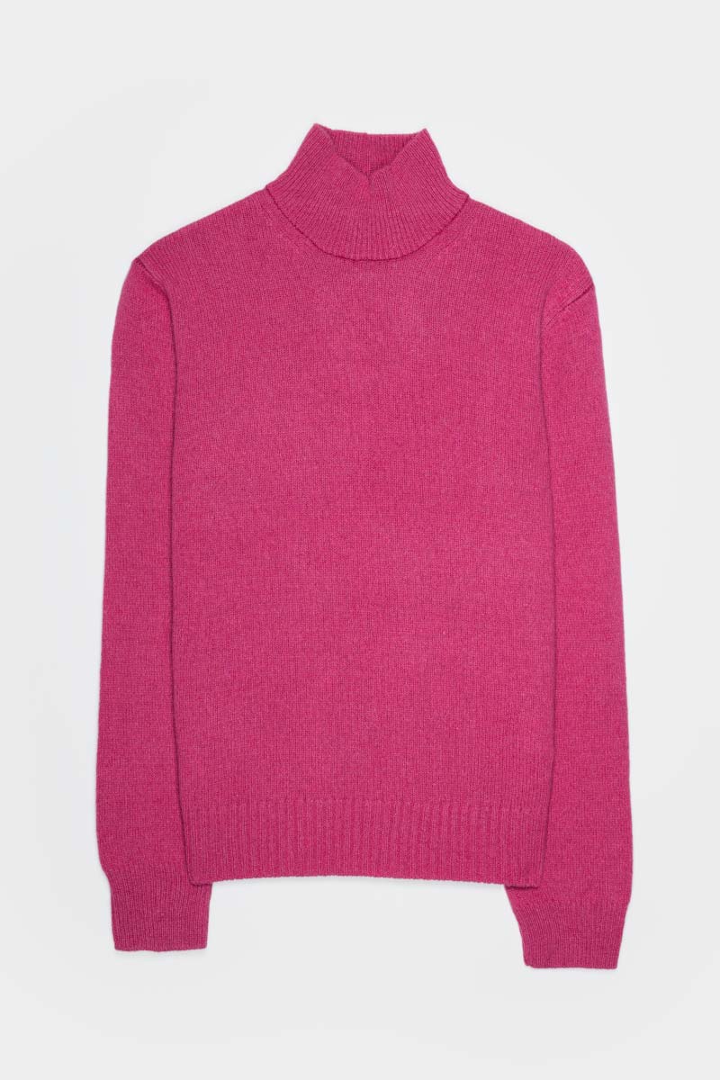 Maglia Donna Cashmere Rigenerato Ada Rosa 