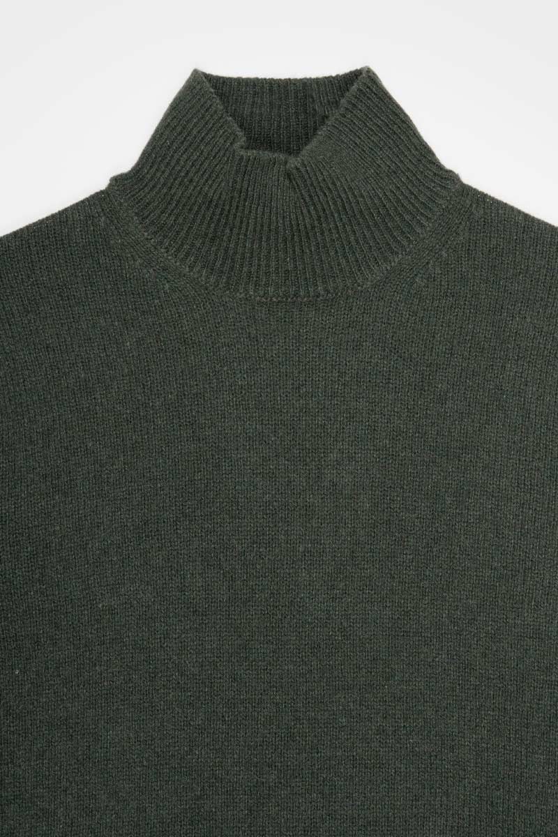 Maglia Donna Cashmere Rigenerato Ada Verde Muschio