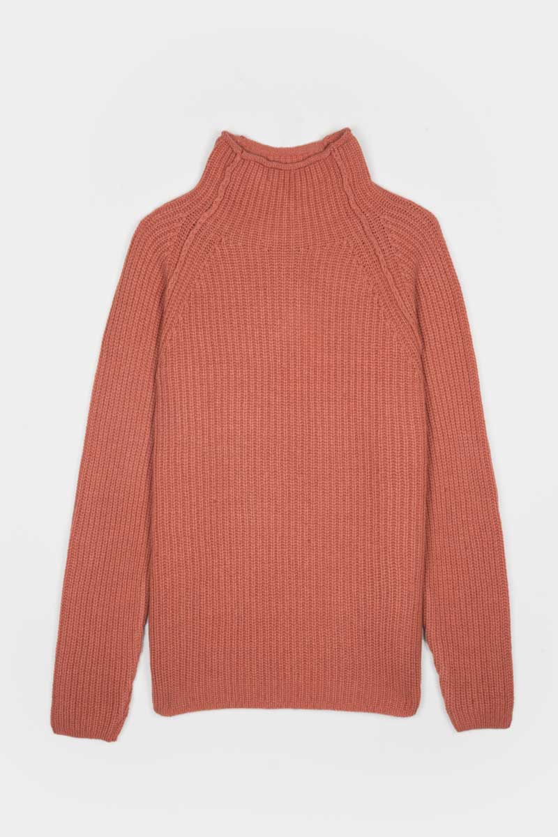 Maglia Uomo Cashmere Rigenerato Artemio Rosa Pompelmo