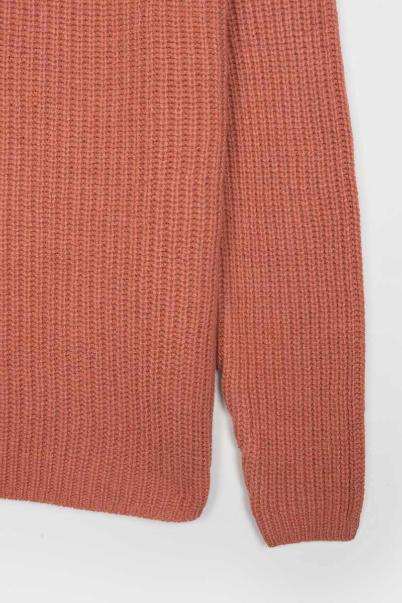 Maglione Collo Alto Uomo Cashmere Rigenerato Artemio Rosa Rifo