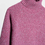 Maglia Collo Alto Donna Cashmere Rigenerato Susanna Dragon Fruit