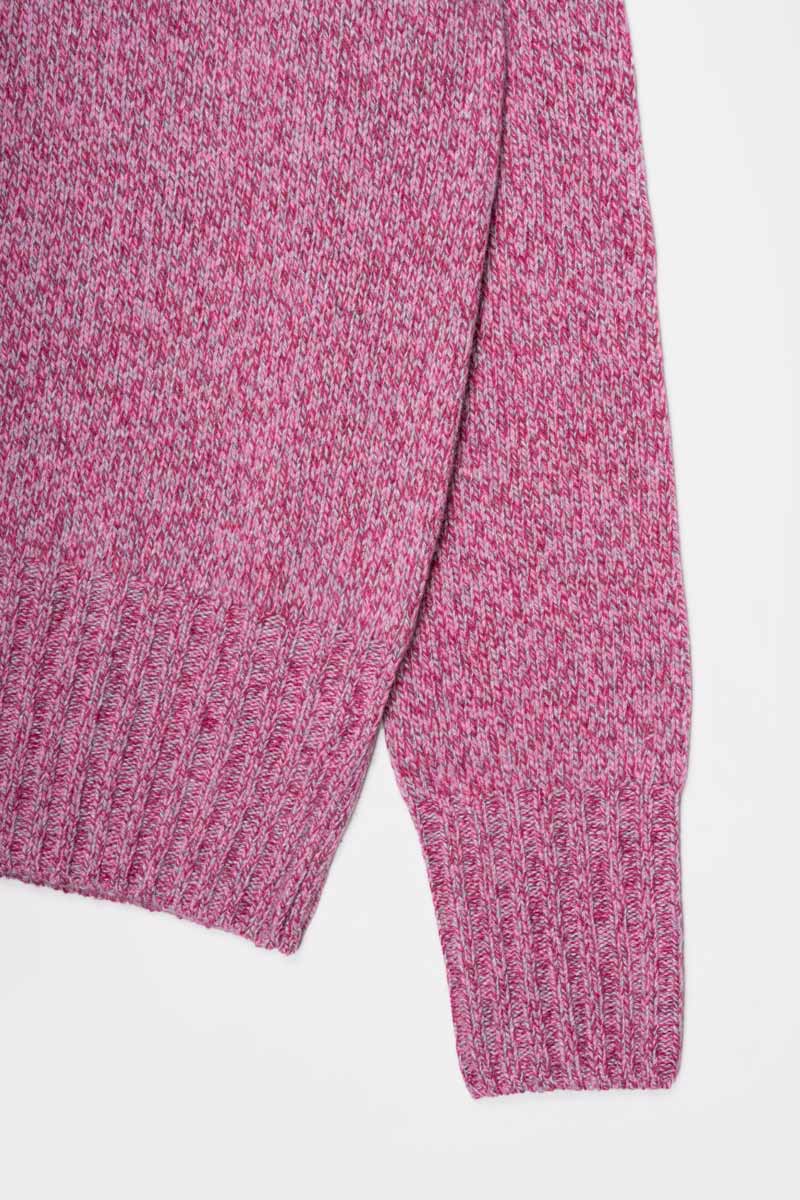 Maglia Collo Alto Donna Cashmere Rigenerato Susanna Dragon Fruit