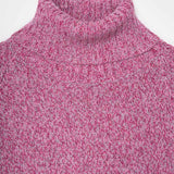 Maglia Collo Alto Donna Cashmere Rigenerato Susanna Dragon Fruit