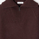 Maglia Zip Donna Lana Rigenerata Annalisa - Rifò Lab Moda circolare made in Italy 