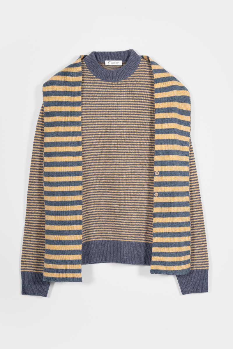 Maglia Cashmere Rigenerato con Sciarpa-Cintura Cate - Catheclisma x Rifò