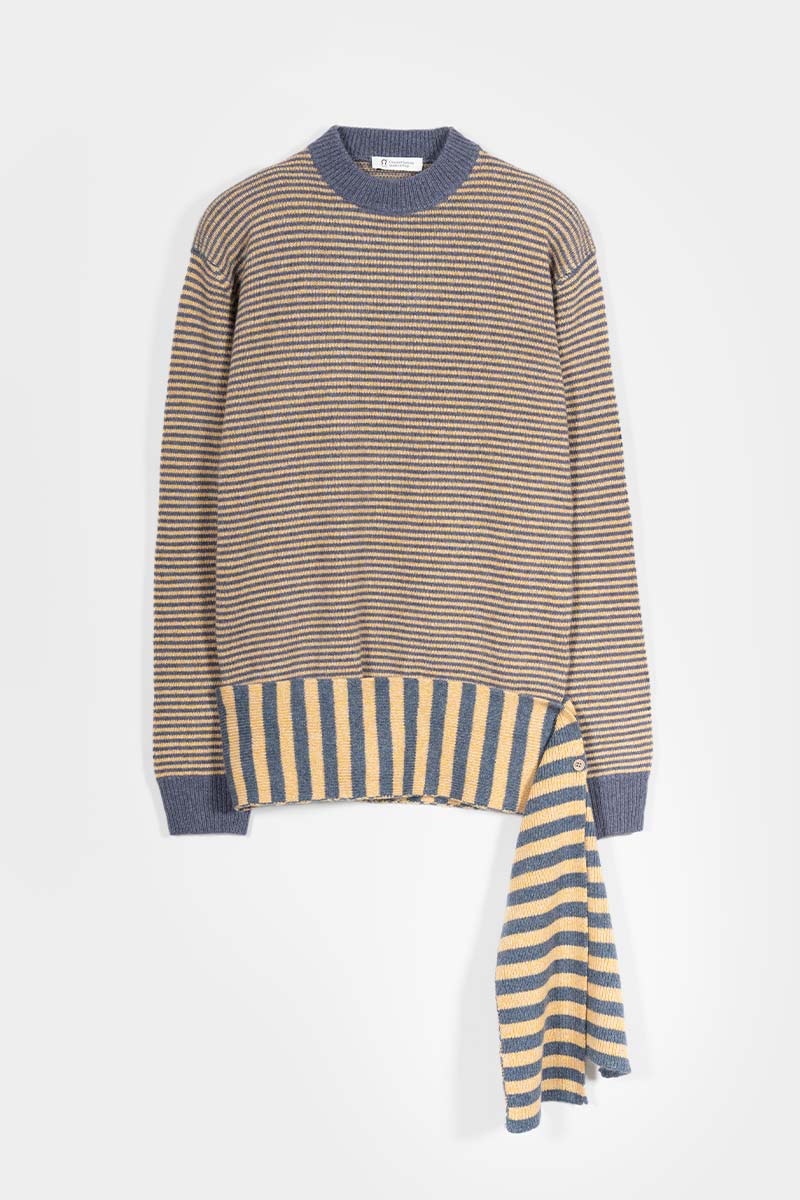 Maglia Cashmere Rigenerato con Sciarpa-Cintura Cate - Catheclisma x Rifò