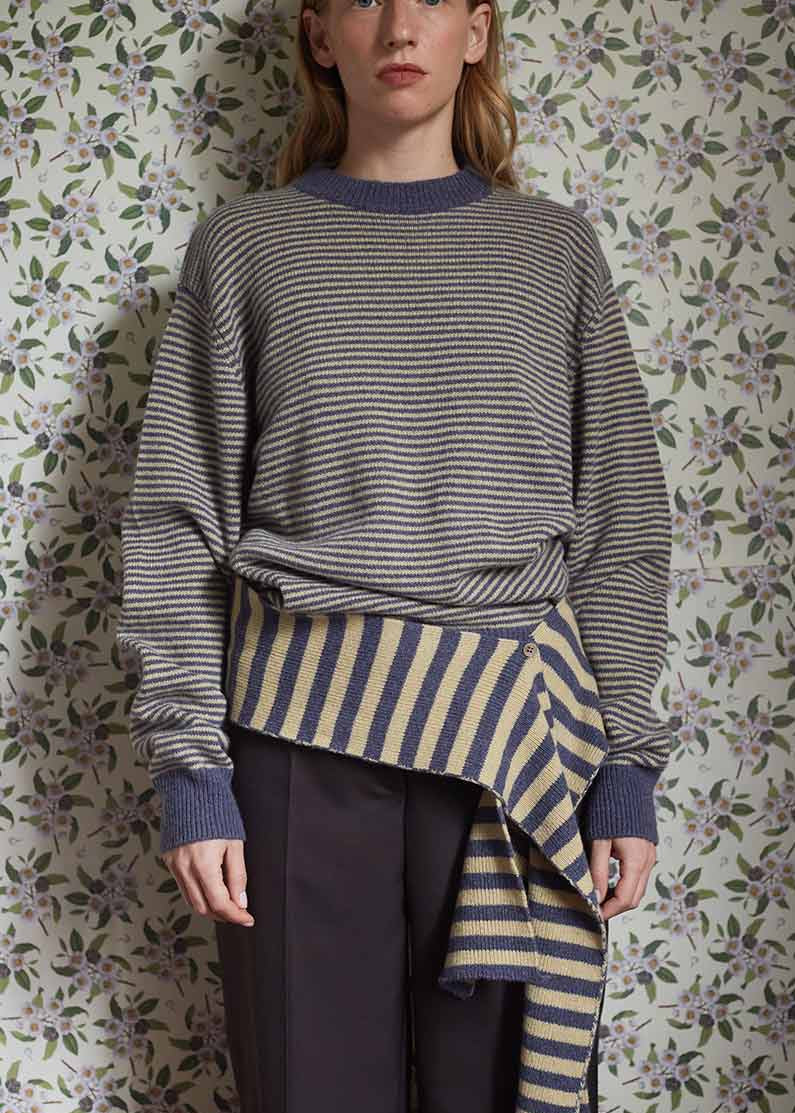 Maglia Cashmere Rigenerato con Sciarpa-Cintura Cate - Catheclisma x Rifò