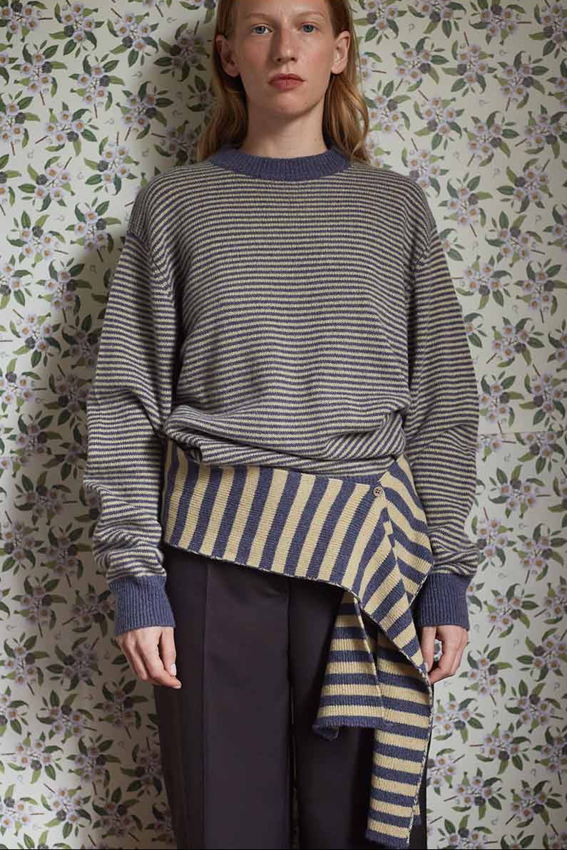 Maglia Cashmere Rigenerato con Sciarpa-Cintura Cate - Catheclisma x Rifò