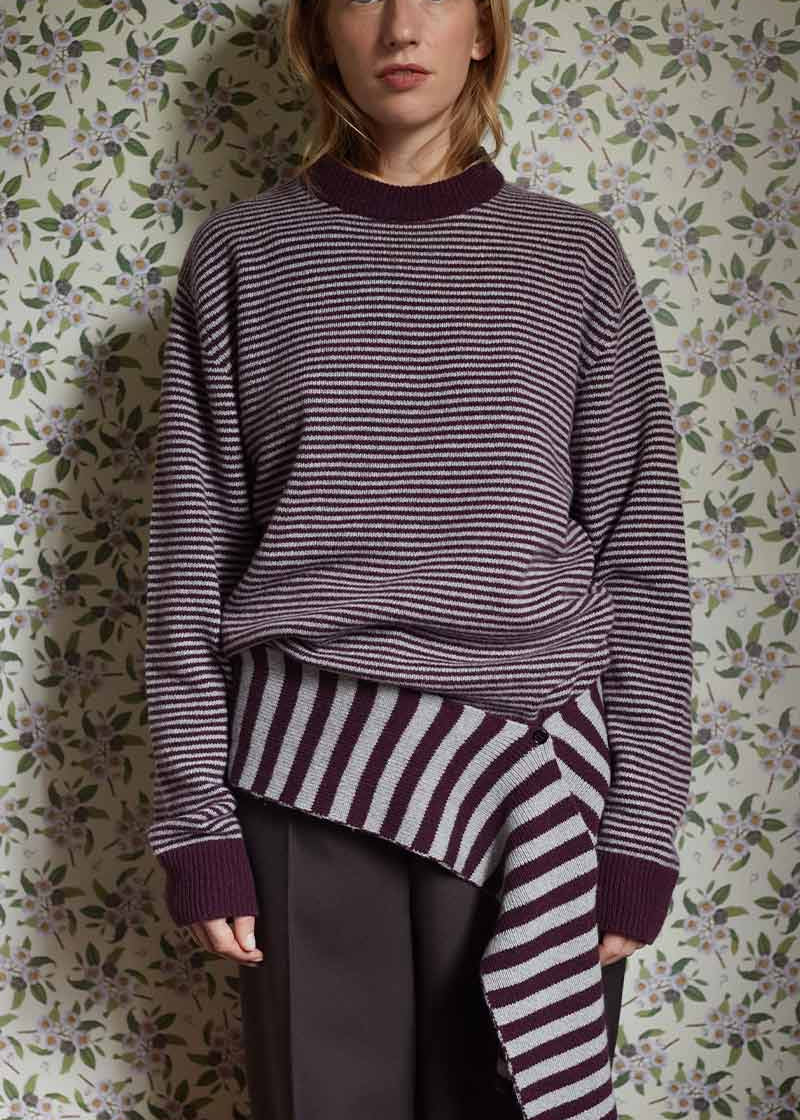 Maglia Cashmere Rigenerato con Sciarpa-Cintura Cate - Catheclisma x Rifò