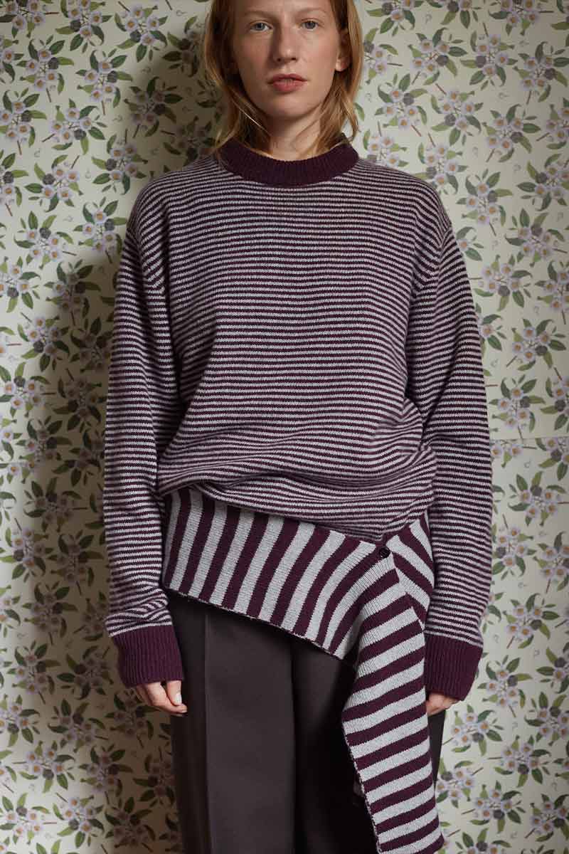 Maglia Cashmere Rigenerato con Sciarpa-Cintura Cate - Catheclisma x Rifò