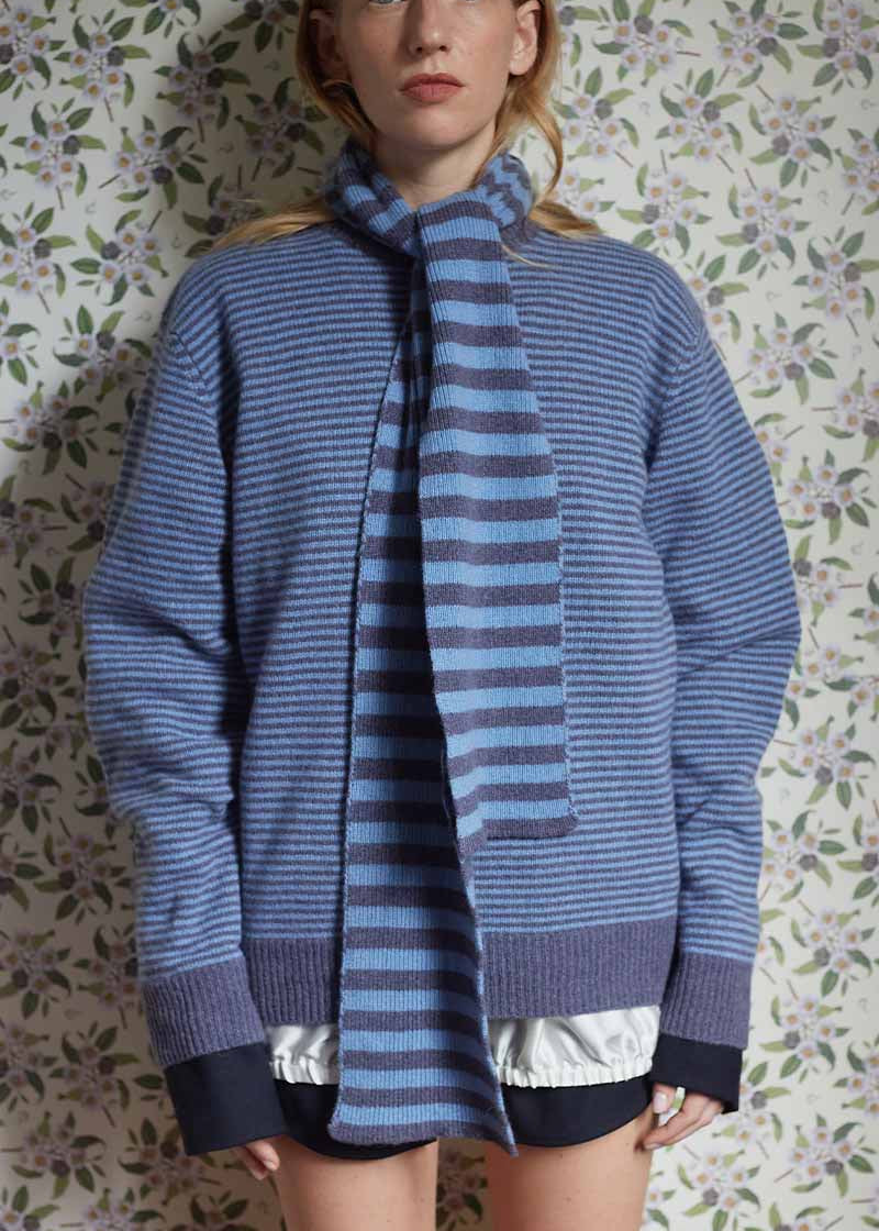 Maglia Cashmere Rigenerato con Sciarpa-Cintura Cate - Catheclisma x Rifò