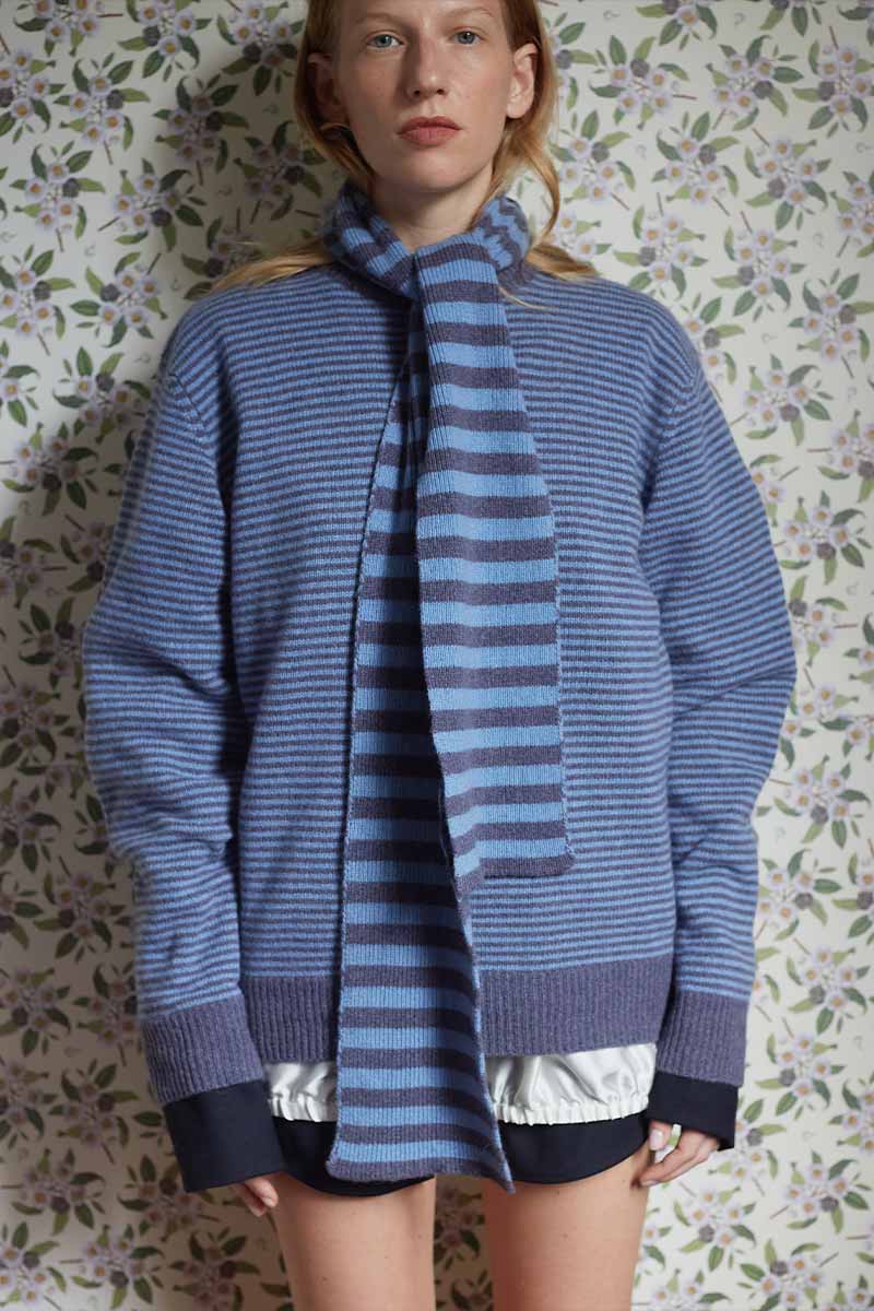 Maglia Cashmere Rigenerato con Sciarpa-Cintura Cate - Catheclisma x Rifò