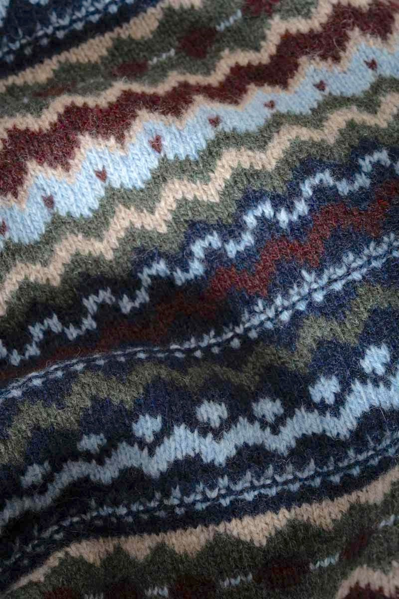 Maglione Uomo Lana Riciclata Stile Norvegese Fantasia Jacquard Armando  - Rifò Lab Moda circolare made in Italy