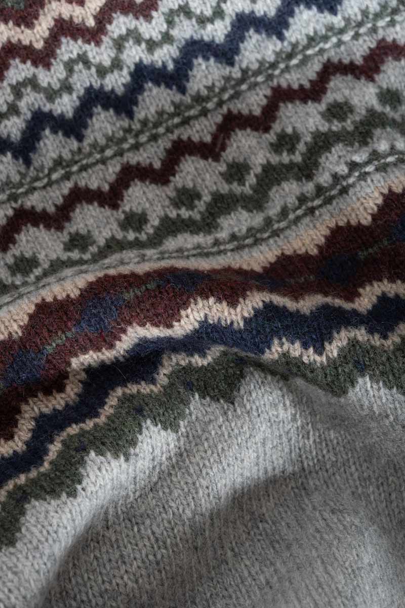 Maglione Uomo Lana Riciclata Stile Norvegese Fantasia Jacquard Armando  - Rifò Lab Moda circolare made in Italy