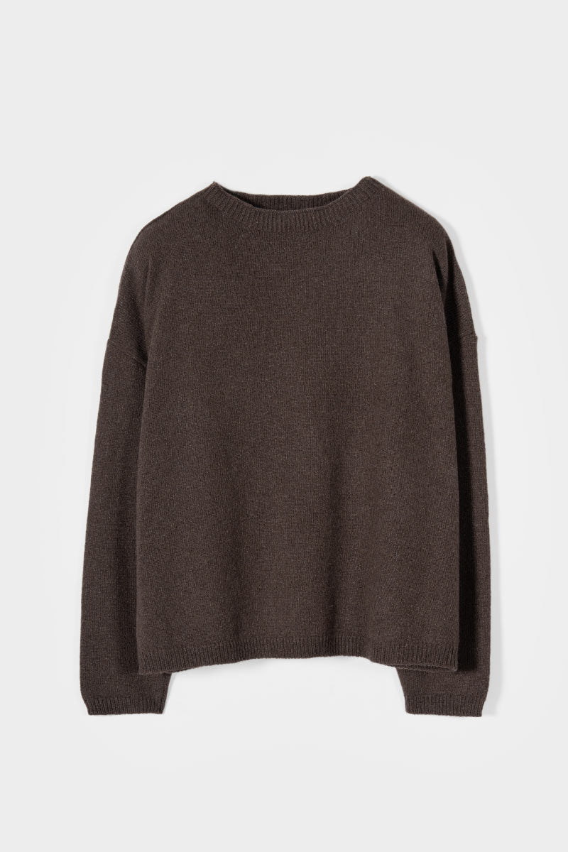 Maglione Oversize Donna Cashmere Lilla Marilena - Rifò
Marrone Corteccia