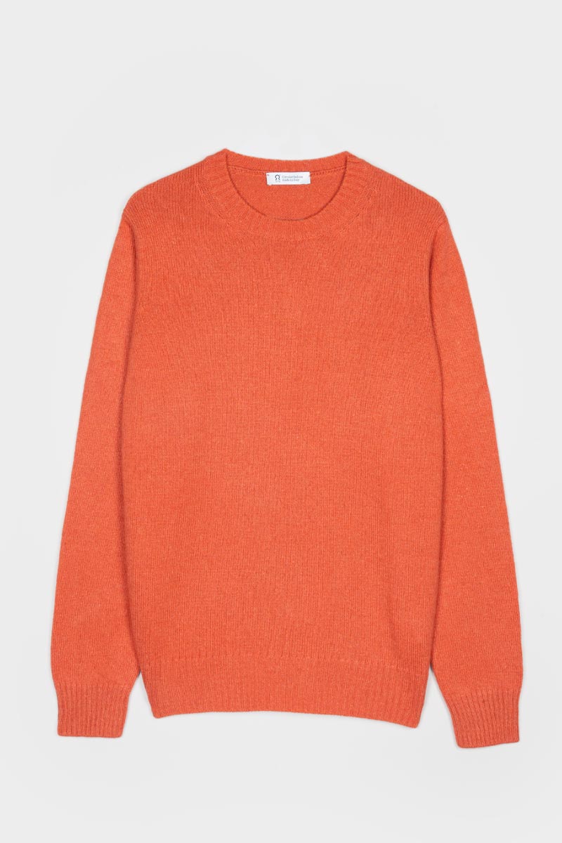 Maglia Uomo Cashmere Rigenerato Romeo Arancio Zucca