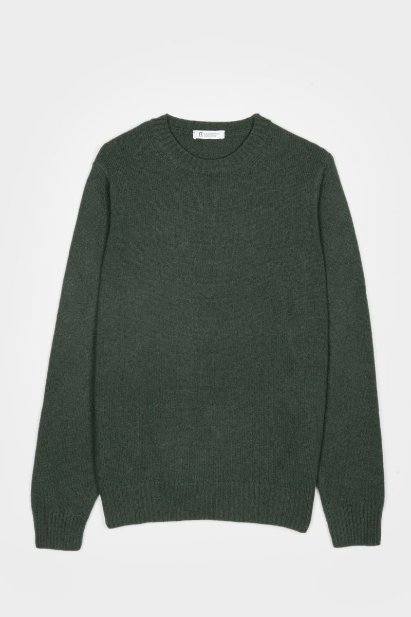 Maglia Uomo Cashmere Rigenerato Romeo Verde Muschio