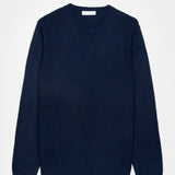 Blu Mora | Maglione uomo cashmere rigenerato paricollo