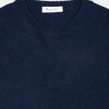 Blu Mora | Maglione uomo cashmere rigenerato paricollo