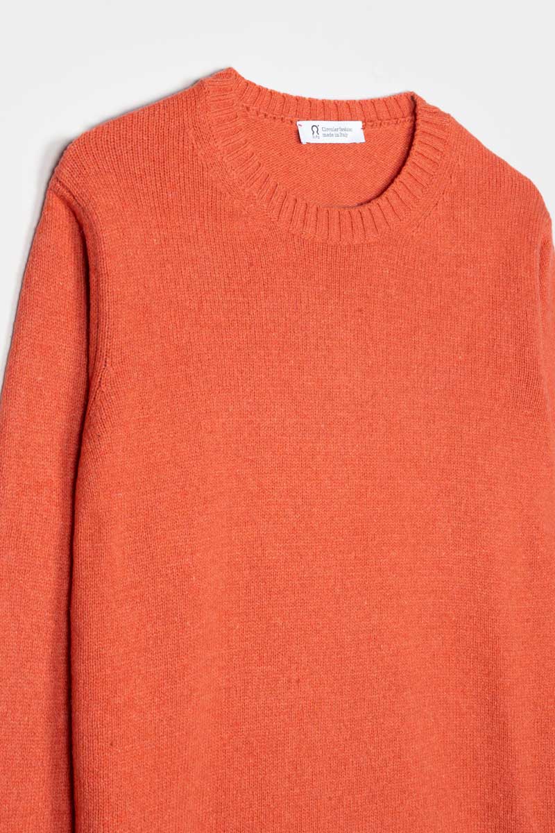 Maglia Uomo Cashmere Rigenerato Romeo Arancio Zucca