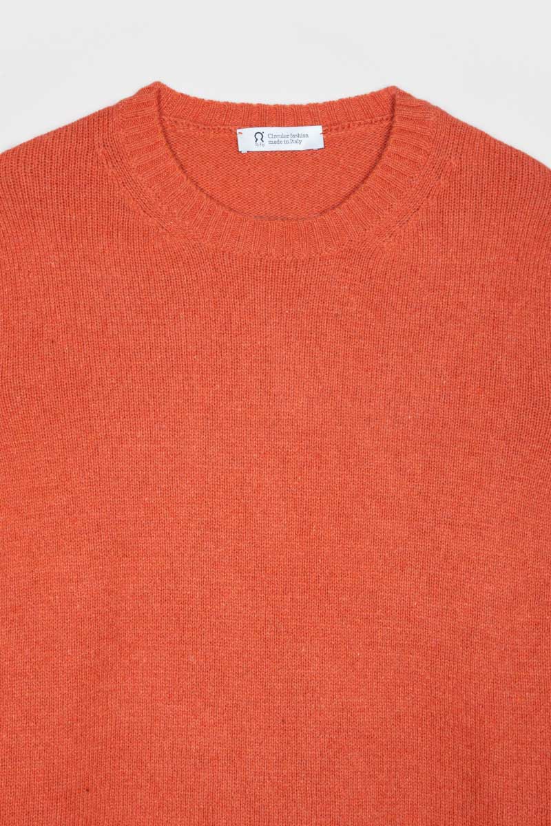 Maglia Uomo Cashmere Rigenerato Romeo Arancio Zucca