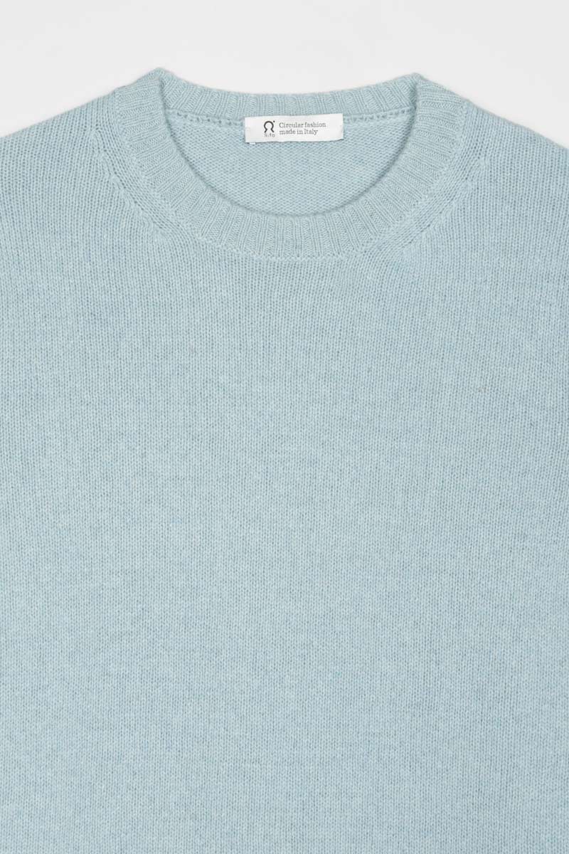 Maglia Uomo Cashmere Rigenerato Romeo Azzurro