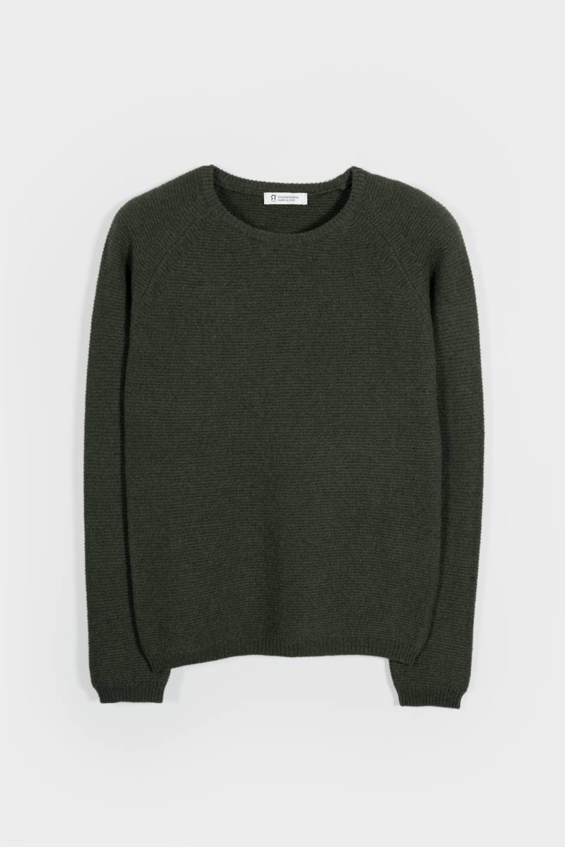 Verde Foresta | Maglia donna cashmere rigenerato Giulietta