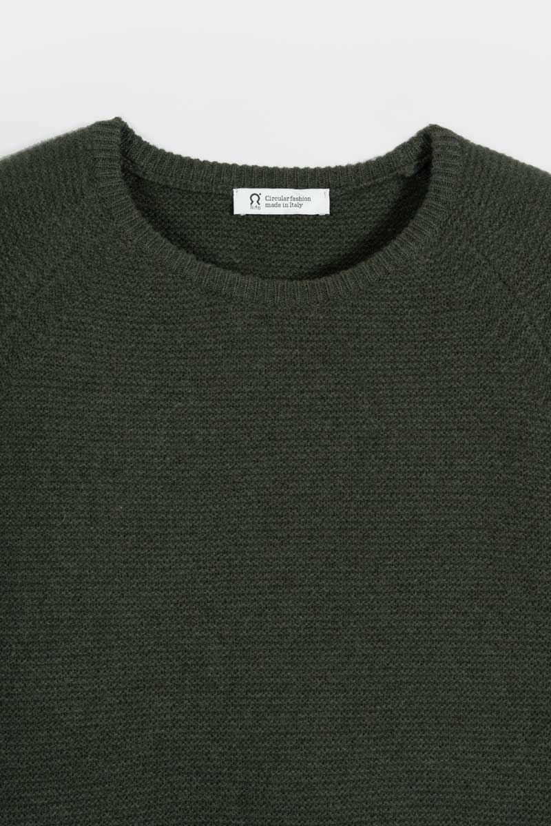 Verde Foresta | Maglia donna cashmere rigenerato Giulietta