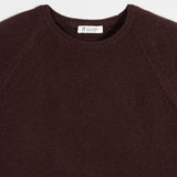 Maglia Girocollo Donna Cashmere Rigenerato Giulietta Marrone - Rifò Lab Moda circolare made in Italy