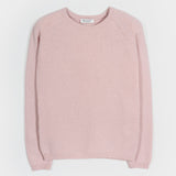 Maglia Girocollo Donna Cashmere Rigenerato Giulietta Rosa - Rifò Lab Moda circolare made in Italy