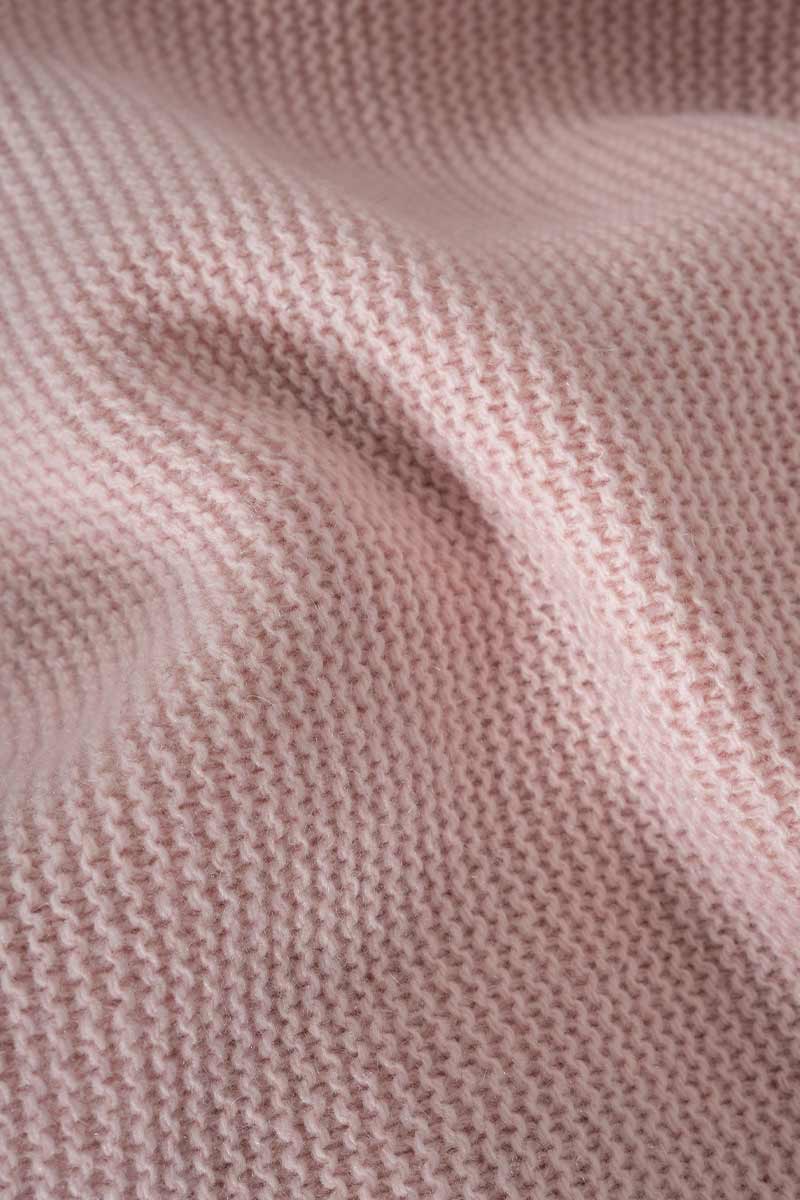 Maglia Girocollo Donna Cashmere Rigenerato Giulietta Rosa - Rifò Lab Moda circolare made in Italy