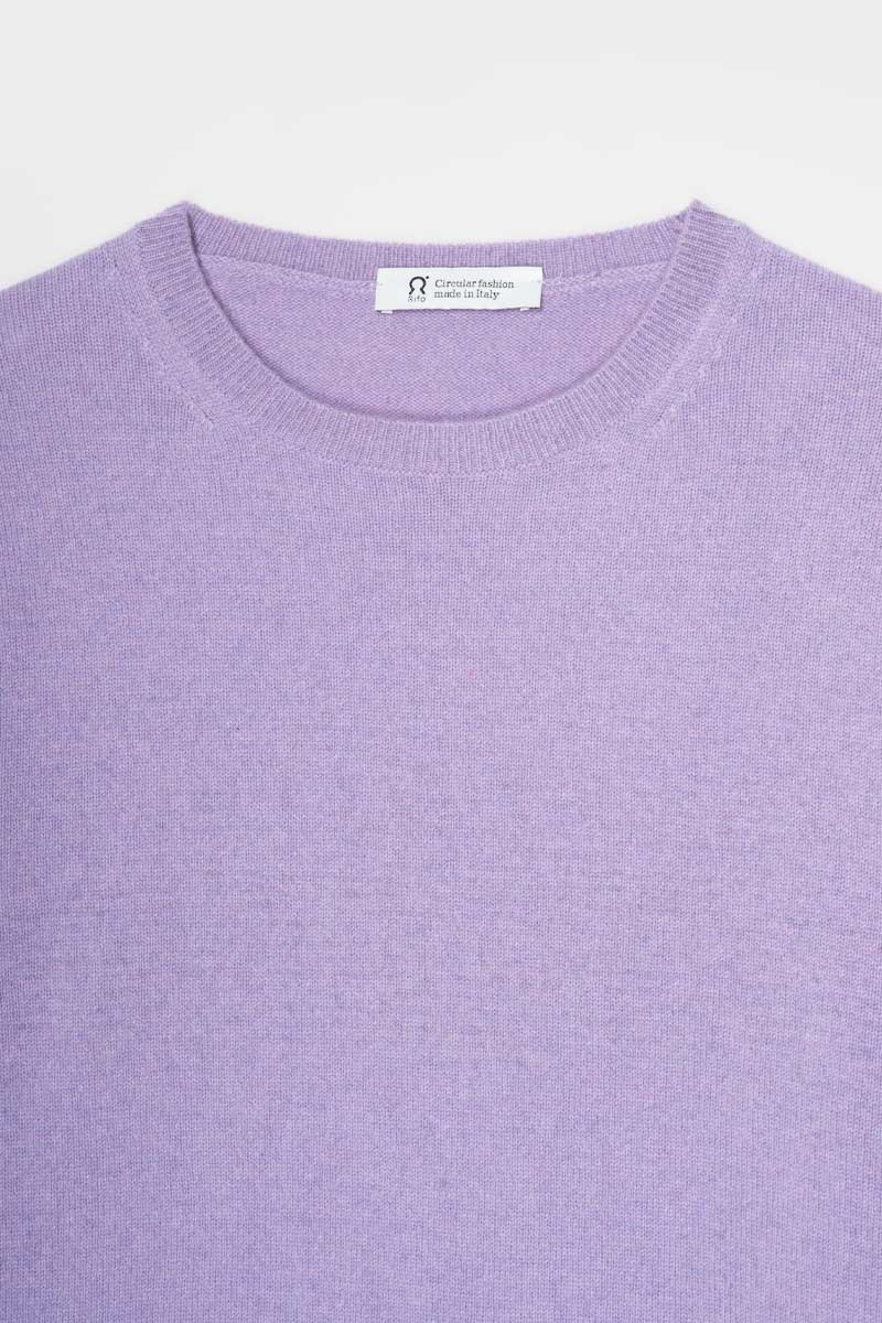 Viola Glicine | Maglia Donna Light Cashmere Rigenerato Veronica