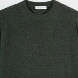 Maglia Girocollo Donna Lana Rigenerata Laura Verde - Rifò Lab Moda circolare made in Italy
