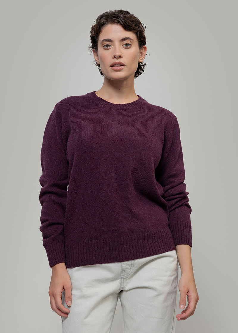 Maglia Girocollo Donna Lana Rigenerata Laura Viola - Rifò Lab Moda circolare made in Italy