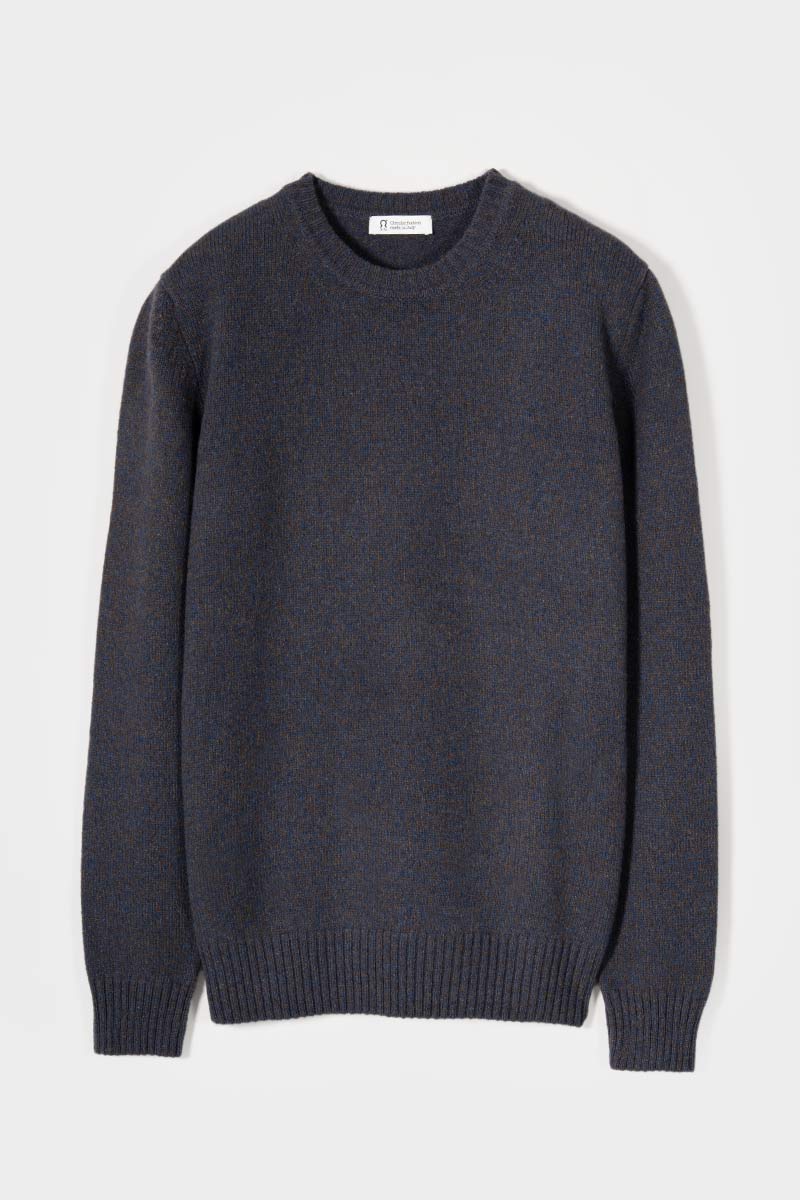 Maglione Cashmere Girocollo Uomo Romeo - Rifò Lab Moda circolare made in Italy
Blu Violato