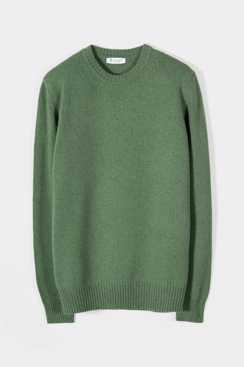 Maglione Cashmere Girocollo Uomo Romeo - Rifò Lab Moda circolare made in Italy
Verde Bietola