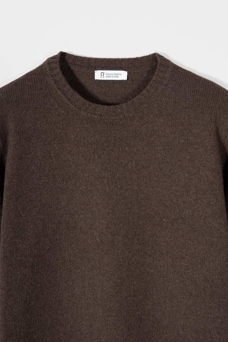 Maglione Cashmere Girocollo Uomo Romeo - Rifò Lab Moda circolare made in Italy
Marrone Corteccia