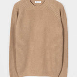 Maglione Uomo Cashmere Rigenerato a Coste Sante - Rifò Lab Moda circolare made in Italy 
